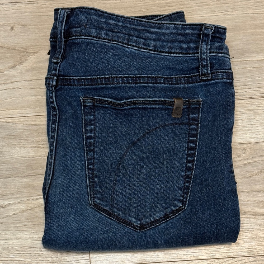 Joe's Jeans The Provocateur Bootcut Dark‎ Wash Raw Hem Denim Pants Womens 30